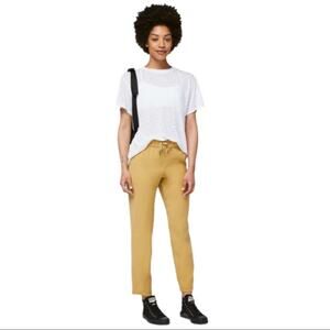 Lululemon On the Fly 7/8 Pant *Woven In Vintage Gold Style W5BPMS Women’s Size 6